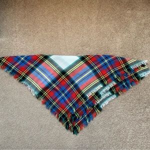 Lands’ End Plaid Blanket Scarf